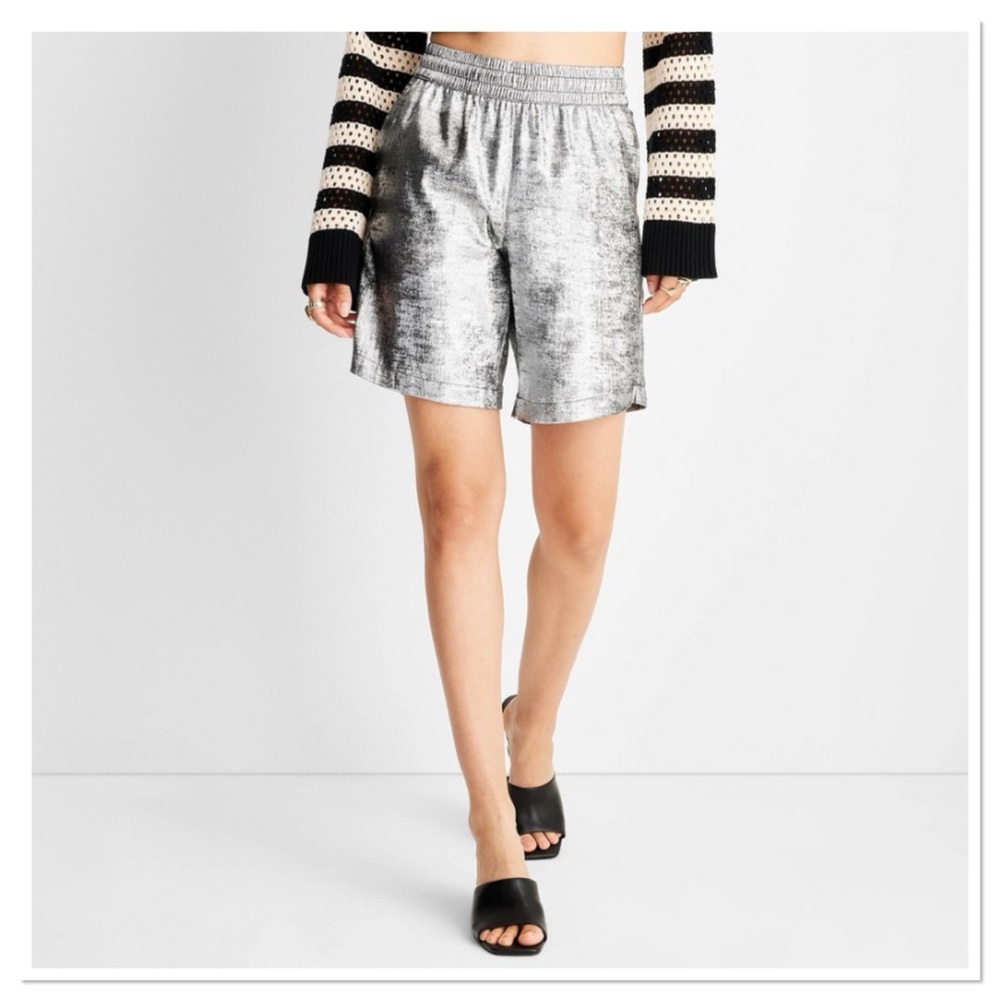Women’s Metallic Shorts Future Collective With Alani Noelle